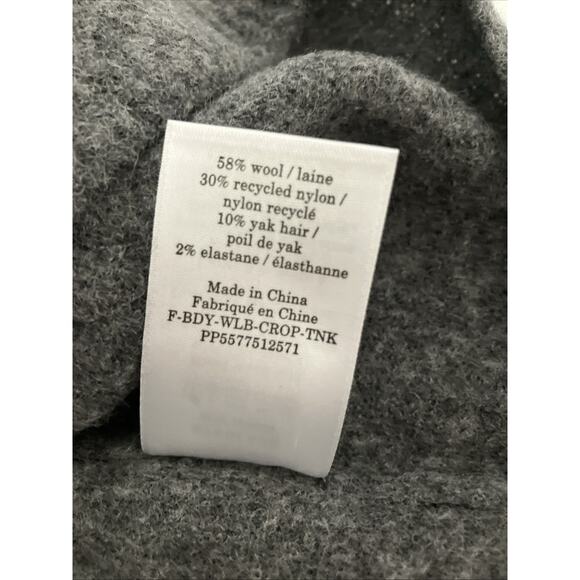 Everlane Women’s The Cozy-Stretch Tank Charcoal Gray Yak Hair Blend Sz S NWT - Picture 5 of 6